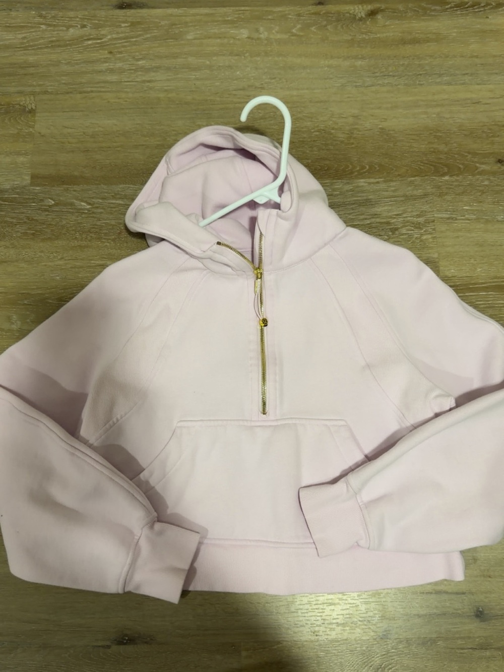 lululemon athletica Light Pink gold zipper scuba xs/s brand new